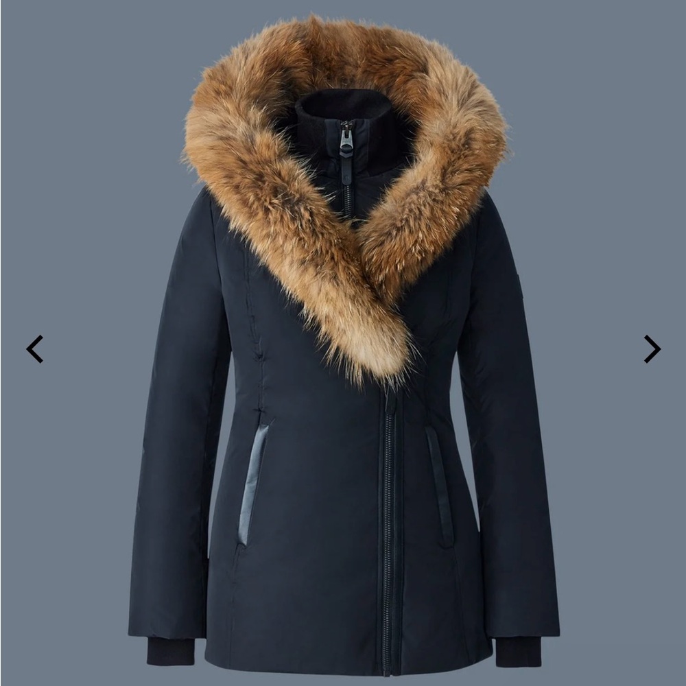 Brand New Signature Mackage Down Natural Fur Winter Jacket for Women